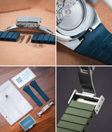 Bracelet Caoutchouc CTS Bleu Marine pour Tissot PRX