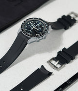 Bracelet Silicone Noir pour MoonSwatch