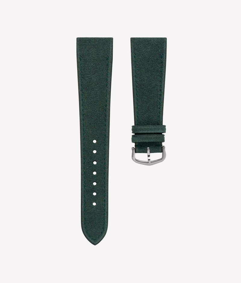 Bracelet Alcantara Vert pour Cartier Santos-Dumont