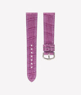 Bracelet Alligator Mauve Lilas Satiné pour Cartier Tank