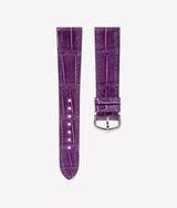 Bracelet Alligator Violet Satiné pour Cartier Tank