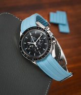 Bracelet Caoutchouc CTS Bleu Ciel pour Omega Speedmaster