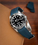 Bracelet Caoutchouc CTS Bleu Marine pour Rolex Submariner 41mm