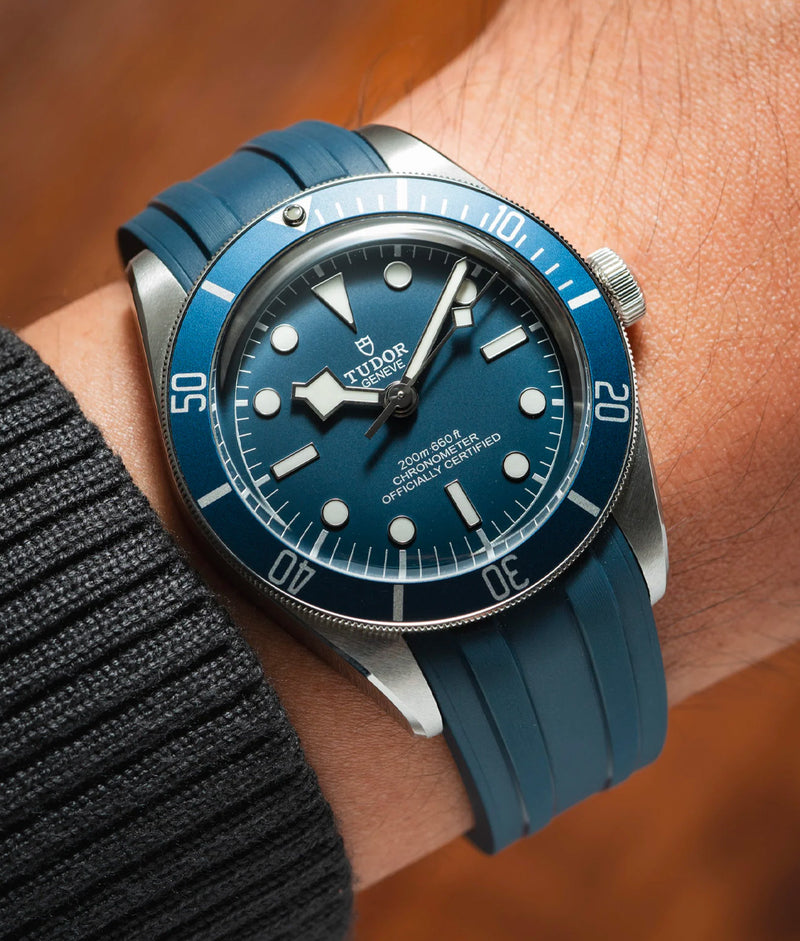 Bracelet Caoutchouc CTS Bleu Marine pour Tudor BB58