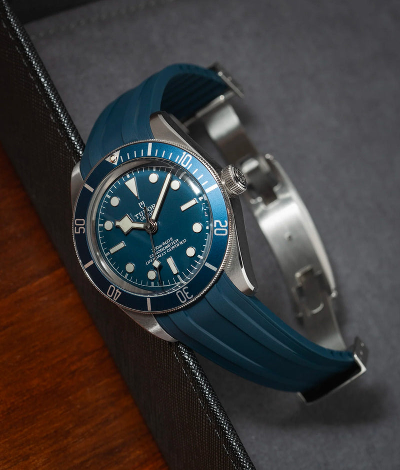 Bracelet Caoutchouc CTS Bleu Marine pour Tudor BB58