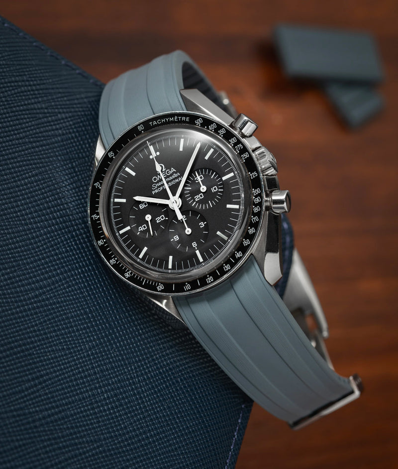 Bracelet Caoutchouc CTS Gris pour Omega Speedmaster