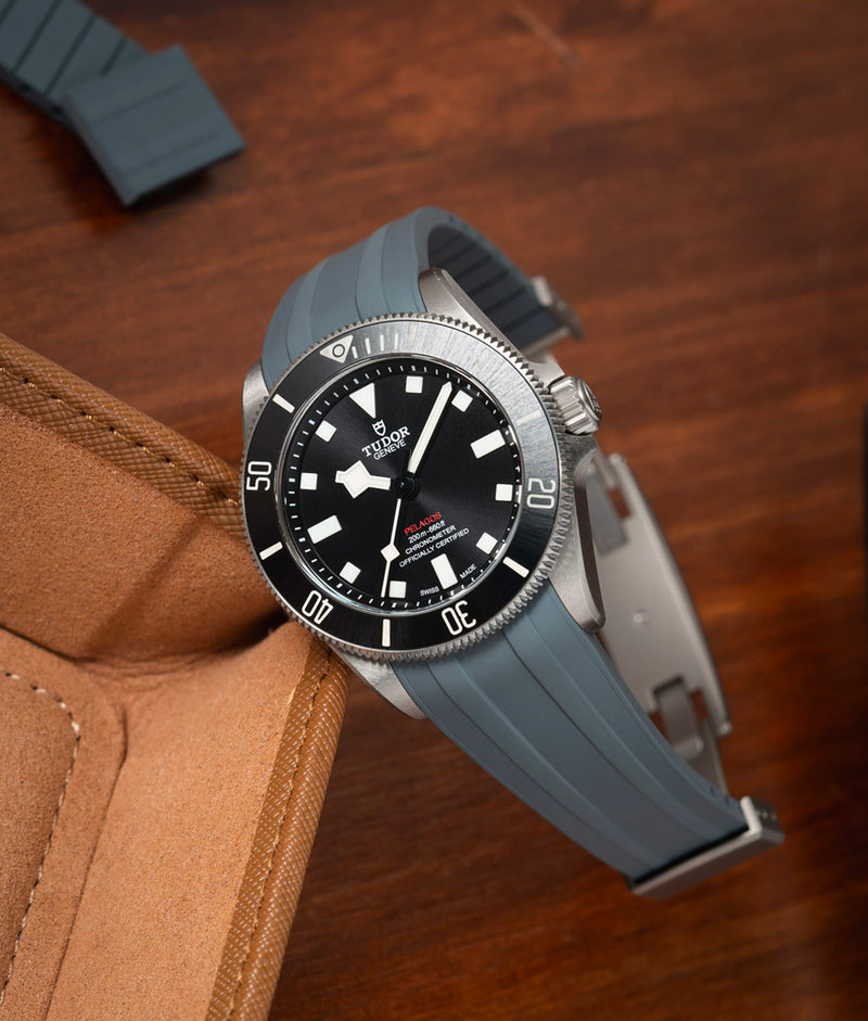 Bracelet Caoutchouc CTS Gris pour Tudor Pelagos 39