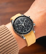 Bracelet Caoutchouc CTS Jaune pour Omega Speedmaster