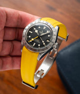 Bracelet Caoutchouc CTS Jaune pour Tudor Black Bay Pro