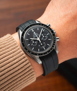 Bracelet Caoutchouc CTS Noir pour Omega Speedmaster