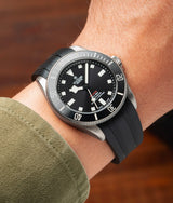 Bracelet Caoutchouc CTS Noir pour Tudor Pelagos 39