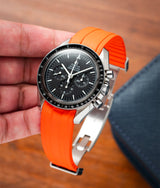 Bracelet Caoutchouc CTS Orange pour Omega Speedmaster