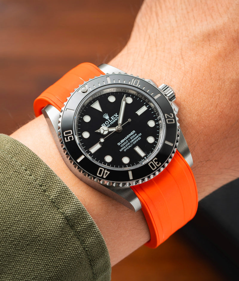 Bracelet Caoutchouc CTS Orange pour Rolex Submariner 41mm