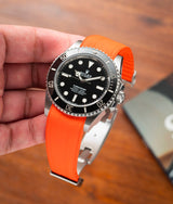 Bracelet Caoutchouc CTS Orange pour Rolex Submariner 41mm