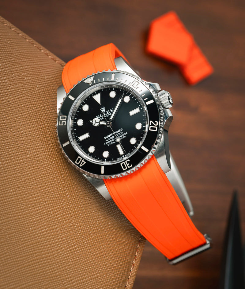 Bracelet Caoutchouc CTS Orange pour Rolex Submariner 41mm