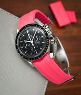 Bracelet Caoutchouc CTS Rose pour Omega Speedmaster