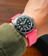 Bracelet Caoutchouc CTS Rose pour Rolex Submariner 41mm