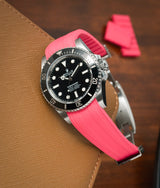 Bracelet Caoutchouc CTS Rose pour Rolex Submariner 41mm