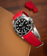 Bracelet Caoutchouc CTS Rouge pour Rolex Submariner 41mm