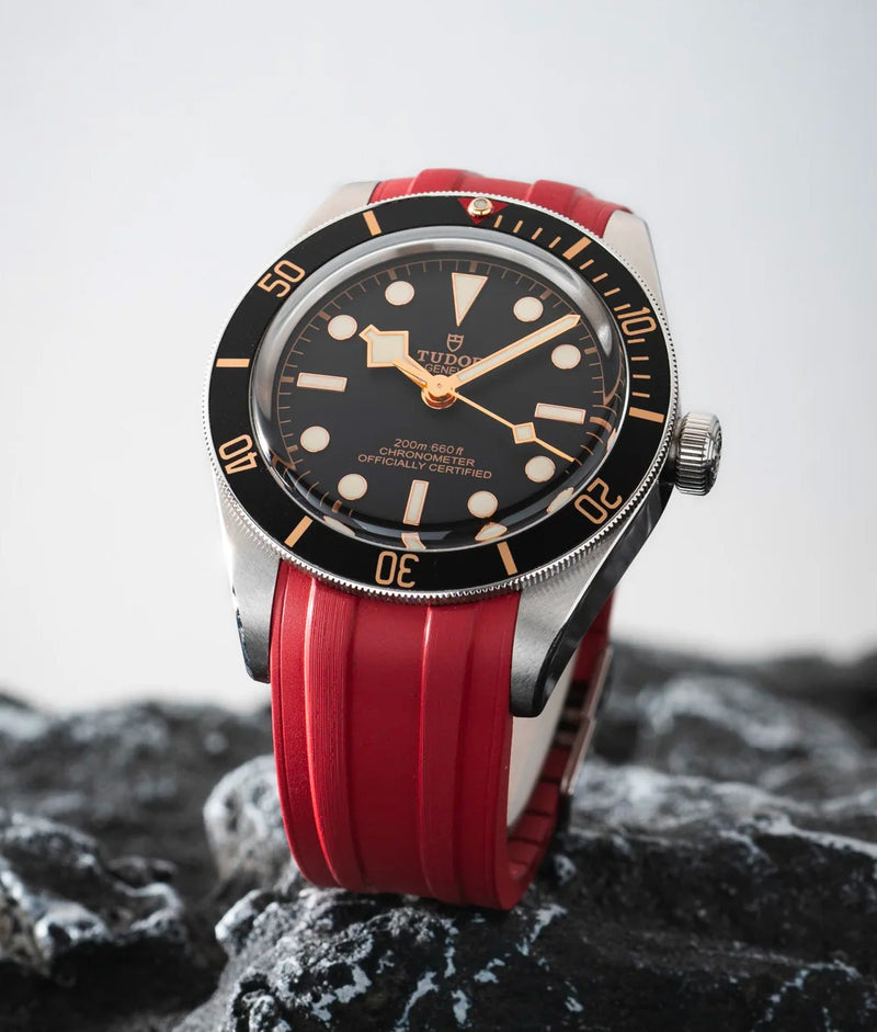 Bracelet Caoutchouc CTS Rouge pour Tudor BB58