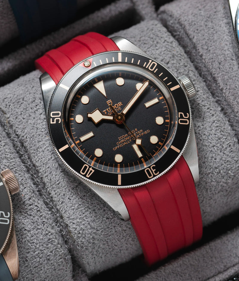 Bracelet Caoutchouc CTS Rouge pour Tudor BB58