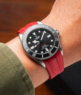 Bracelet Caoutchouc CTS Rouge pour Tudor Pelagos 39