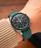 Bracelet Caoutchouc CTS Vert Émeraude pour Omega Speedmaster