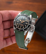 Bracelet Caoutchouc CTS Vert Olive pour Tudor BB54