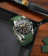 Bracelet Caoutchouc CTS Vert Olive pour Tudor BB54