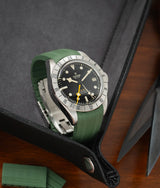 Bracelet Caoutchouc CTS Vert Olive pour Tudor Black Bay Pro