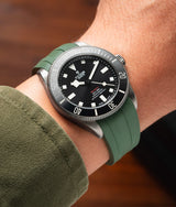 Bracelet Caoutchouc CTS Vert Olive pour Tudor Pelagos 39