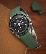 Bracelet Caoutchouc CTS Vert Olive pour Omega Speedmaster