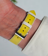 Bracelet en Cuir Candy Yellow