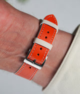 Bracelet en Cuir Candy Orange