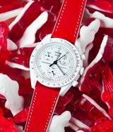 Bracelet en Cuir Candy Red