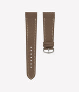 Bracelet Epsom Taupe pour Cartier Santos-Dumont