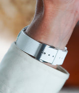 Bracelet Caoutchouc Universel Mosaïque Blanc