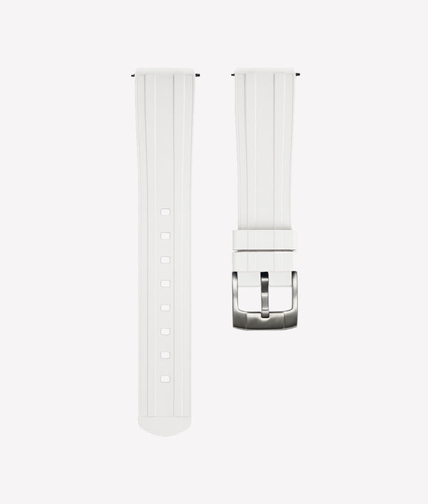 Bracelet Caoutchouc Universel Premium Blanc
