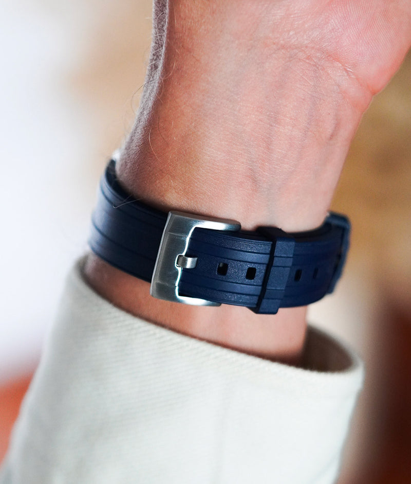 Bracelet Caoutchouc Universel Premium Bleu