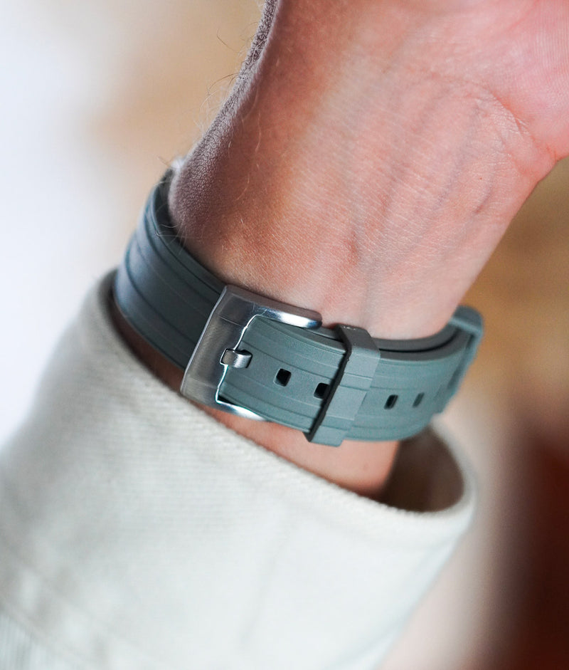 Bracelet Caoutchouc Universel Premium Gris