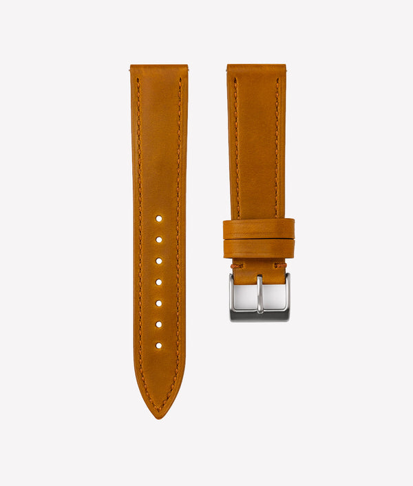 Bracelet Cuir Crazy Horse Fauve