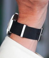 Bracelet NATO Balistique Noir Porté