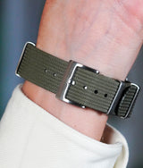Bracelet NATO Balistique Vert Kaki Vert Porté Boucle