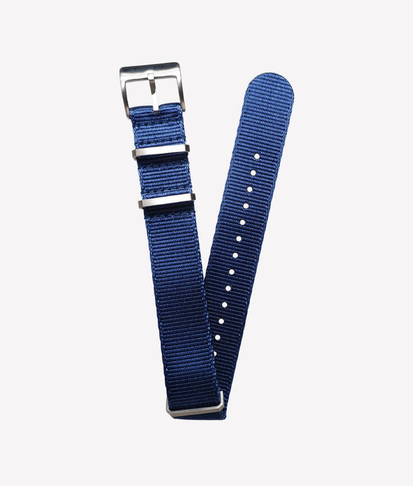 Bracelet NATO Lisse Bleu Packshot