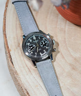 Light Gray Nubuck Leather Strap