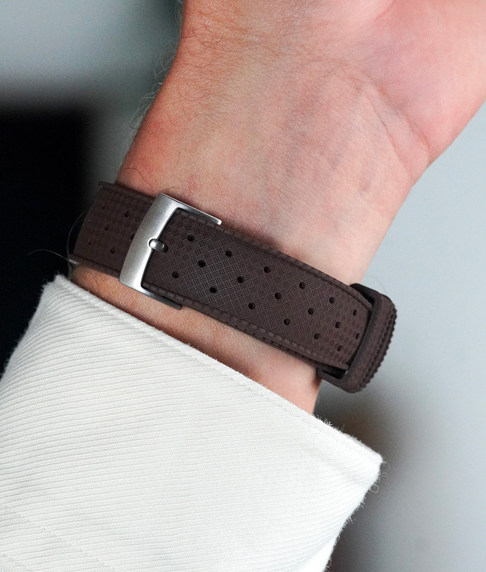 Bracelet De Montre En Cuir Chameau Marron - Largeur 16.50 Mm, Neuf Sans étiquette
