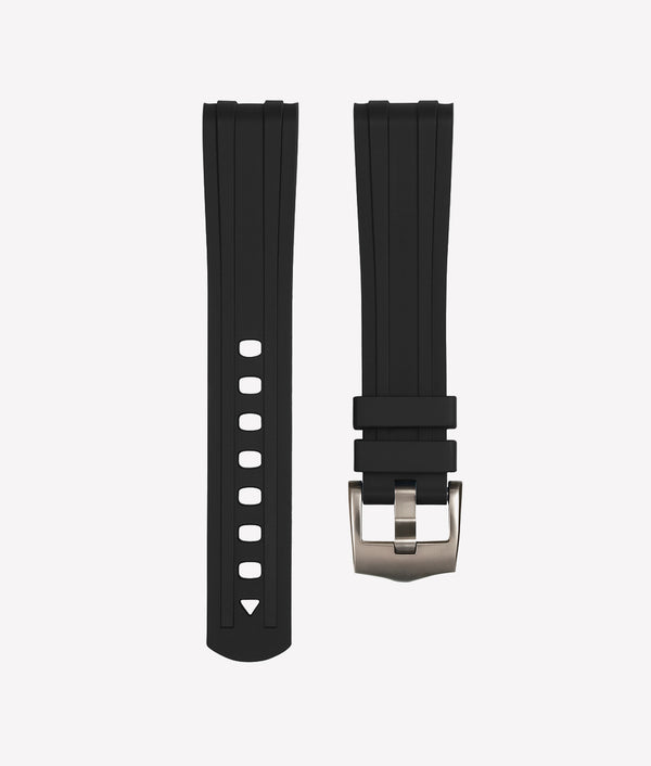 Bracelet Caoutchouc FKM CurveFit Noir pour Omega Seamaster 300M
