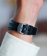 Bracelet Caoutchouc FKM CurveFit Noir pour Omega Seamaster 300M