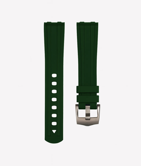 Bracelet Caoutchouc FKM CurveFit Vert pour Omega Seamaster 300M