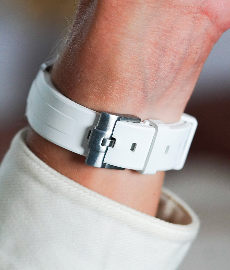 Bracelet Caoutchouc FKM CurveFit Blanc